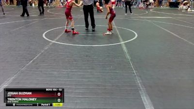 52 lbs Quarterfinal - Josiah Guzman, Bts vs Trenton Maloney, Bad Karma