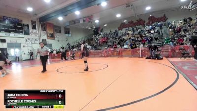 110 lbs Champ. Round 3 - Rochelle Coomes, Cerritos vs Jada Medina, Downey