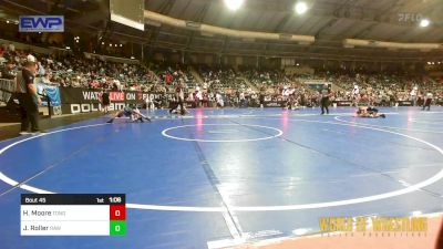 80 lbs Round Of 32 - Hudson Moore, Tonganoxie vs Jaxon Roller, Raw Wrestling Club