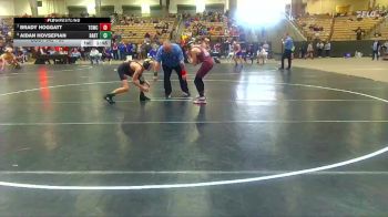 95 lbs Cons. Round 2 - Brady Hoggatt, Aloca Tornadoes vs Aidan Hovsepian, Sumner Co Wrestling Club