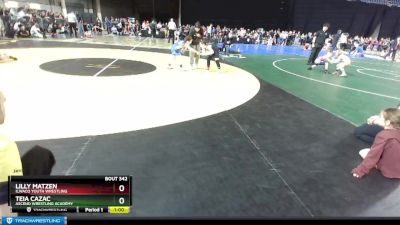 85 lbs Round 3 - Teia Cazac, Ascend Wrestling Academy vs Lilly Matzen, Ilwaco Youth Wrestling