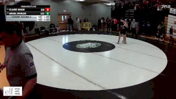 125 lbs. Champ. Round 2 - Angel Robles, Clarksville vs Claire Shaw, Bethalto (Civic Memorial)