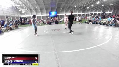 120 lbs 2nd Wrestleback (16 Team) - Collin Hire, Montana vs Uy`Kwon Wimberly, Florida