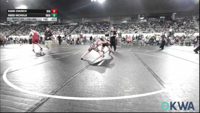100 lbs Consi Of 8 #2 - Kade Church, Skiatook Youth Wrestling vs Reed Nichols, Rough Riders