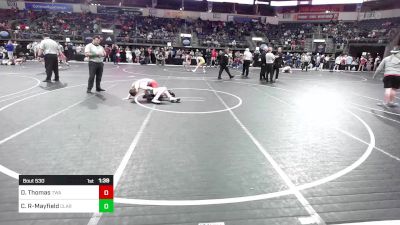 128 lbs Round Of 16 - Dece Thomas, Terminator Wrestling Academy vs Camden Rogers-Mayfield, Claremore Wrestling Club