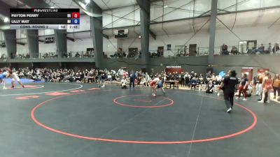 Junior Girls FS - 130 lbs Cons. Round 2 - Payton Perry, OR vs Lilly May, NV