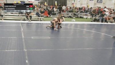 138 lbs Cons. Sub-quarters - Cash Mckillip, Great Plains Wrestling Academy vs AJ Woerpel, Team Nazar