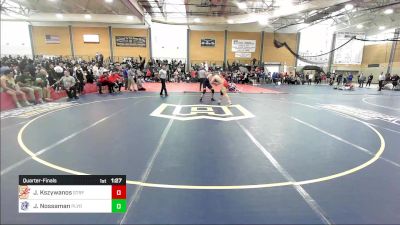 195 lbs Quarterfinal - Jake Kszywanos, Stratford vs Joshua Emmitt Nossaman, Plymouth