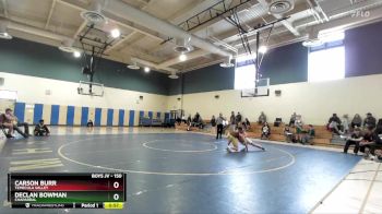 150 lbs Cons. Semi - Declan Bowman, Chaparral vs Carson Burr, Temecula Valley