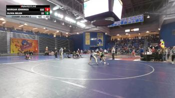 140 lbs Champ. Round 2 - Morgan Jennings, Howell vs Olivia Belen, East Brunswick