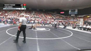 190 lbs 1st Place Match - Mason O`Banion, Columbus HS vs Jude Krentz, Topeka-Hayden HS