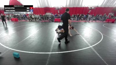 190 lbs Champ. Round 2 - Nathan Ipsa, Mukwonago Wrestling Club vs Niko DeZiel, Team Nazar Training Center