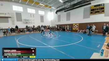 91 lbs Round 2 - Hudsen Mickelson, Lovell Middle School vs Kadon Loden, Shoshoni Junior High School