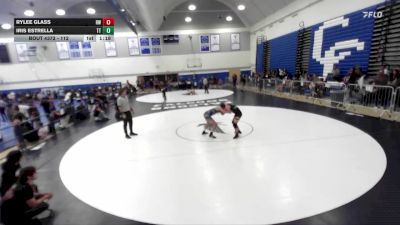 112 lbs Round 3 - Rylee Glass, Rolling Wrestling vs Iris Estrella, Team Thunder