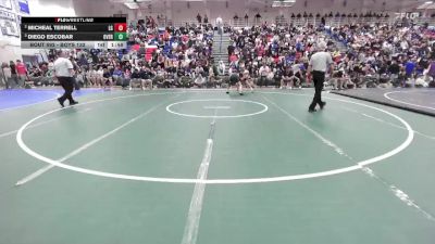 Boys 132 lbs Semifinal - Diego Escobar, Overfelt Boys vs Micheal Terrell, Los Gatos Boys