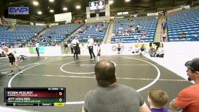 52 lbs 1st Place Match - Kyden McElroy, Garden City Wrestling Club vs Jett Houlden, Team Haysville Wrestling Club