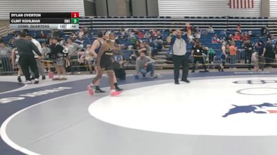 88 lbs Cons. Quarters - Dylan Overton vs Clint Kohlman, Dundee Wrestling Club
