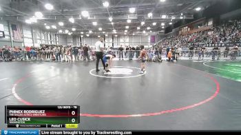 78 lbs Quarterfinal - Phinex Rodriguez, The Dalles Aztecs Wrestling vs Leo Cusick, Washington