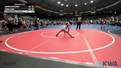 84 lbs Consi Of 8 #2 - Bowen Schubert, Chandler Takedown Club vs Crew Card, Tulsa Blue T Panthers
