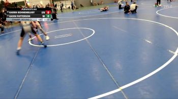 144 lbs Champ. Round 2 - Gavin Patterson, Wilcox Hildreth vs Kaden Bohnenblust, Clearwater Youth Wrestling