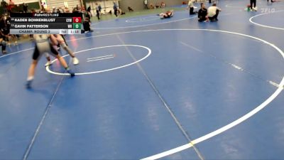 144 lbs Champ. Round 2 - Gavin Patterson, Wilcox Hildreth vs Kaden Bohnenblust, Clearwater Youth Wrestling