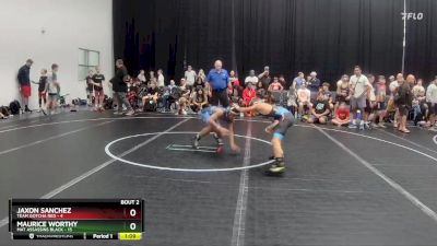 88 lbs Semis (4 Team) - Jaxon Sanchez, Team Gotcha Red vs Maurice Worthy, Mat Assassins Black