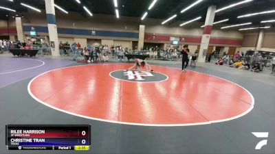 100 lbs Cons. Round 1 - Rilee Harrison, 3F Wrestling vs Christine Tran, Texas