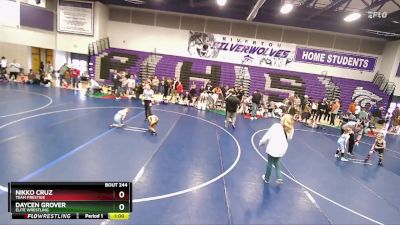 55 lbs Cons. Round 1 - Nikko Cruz, Team Prestige vs Daycen Grover, Elite Wrestling