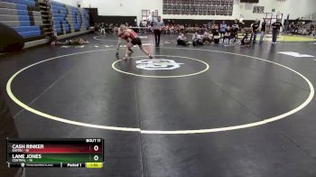 160 lbs Round 3 (10 Team) - Cash Rinker, Eaton vs Lane Jones, Central