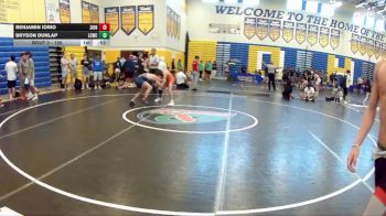 120 lbs Cons. Round 2 - Bryson Dunlap, Lake City Wrestling Club vs Benjamin Iorio, Caveman