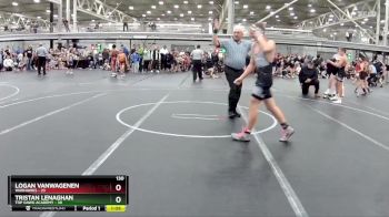 130 lbs Placement (4 Team) - Logan Vanwagenen, Warhawks vs Tristan Lenaghan, Top Dawg Academy