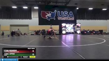 98 lbs Quarterfinal - Fynn Reinerio, Hugoton Wrestling Club vs Coen Opfer, Ohio