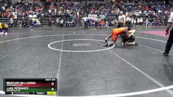 215 lbs Cons. Round 2 - Luke Petravicz, Hononegah WC vs Braylon Hill-Lomax, Edwardsville WC