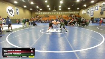 215 lbs Cons. Round 4 - Christian McKibbon, Tehachapi vs Matthew Mohamed, Arvin