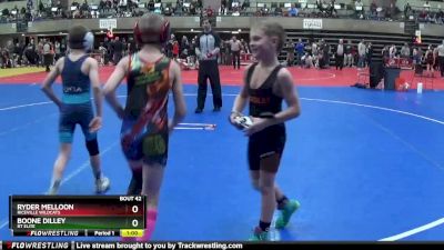 70 lbs Cons. Round 2 - Boone Dilley, RT Elite vs Ryder Melloon, Riceville Wildcats