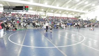 43 lbs 5th Place Match - Gunner Burnett, RWC - Roy Wrestling Club vs Henry Riggs, White Rhino Wrestling