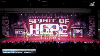 Masters City Cheer - Scarlet [2026 L3 Senior - D2 - Small Day 2] 2026 Spirit of Hope Grand Nationals