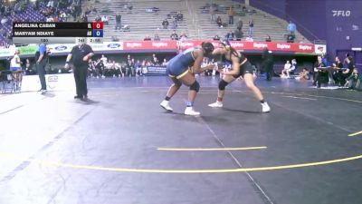 180 lbs Placement Matches (16 Team) - Maryam Ndiaye, Augustana (IL) vs Angelina Caban, Elmira College