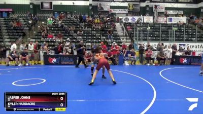 136 lbs Champ. Round 2 - Jasper Johns, KS vs Kyler Hardacre, IN