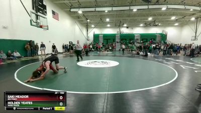 150 lbs Semifinal - Holden Yeates, Wind River vs Saki Meador, Big Piney