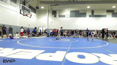 155 lbs Semifinal - Dylin Rogers, Moore Middle vs Jaxton Snelson, Bartlesville High School