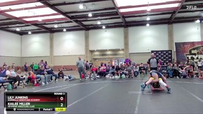 130 lbs Round 3 - Lily Junkins, Guerrilla Wrestling Academy vs Kailee Miller, Seymour Wrestling Club