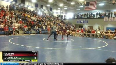 150 lbs Semis & 1st Wb (8 Team) - Tyler Nelson, Mt. Pisgah Christian School vs Caleb Ray, Social Circle