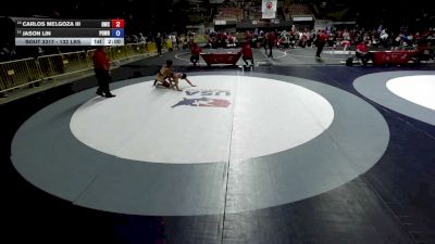 132 lbs Quarters - Carlos Melgoza III, Dethrone Wrestling Club vs Jason Lin, Poway Wrestling