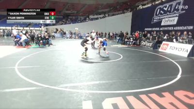 4A Boys 150 lbs Cons. Round 3 - Daxon Pennington, Crook County Boys vs Tyler Smith, St. Helens Boys