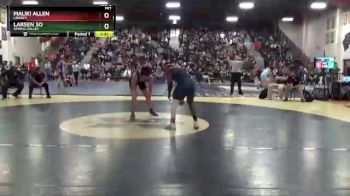 182 lbs Quarterfinal - Maliki Allen, Liberty vs Larsen So, Spring Valley