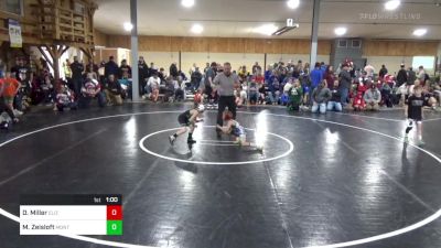 M 54 lbs Quarterfinal - Darwin Miller, Elizabethville vs Mason Zeisloft, Montoursville