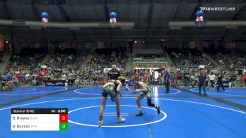 120 lbs Consolation - Brady Brewer, Oklahoma Wrestling Academy vs Ben Quinlan, Springdale WC