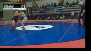 165 lbs Bennett Grimm, Bismarck St Mary`s vs Brodey Wilcox, Natrona County