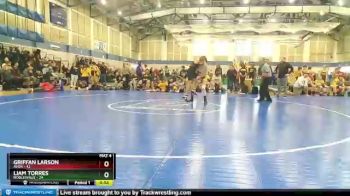 150 lbs Round 2 (4 Team) - Liam Torres, Noblesville vs Griffan Larson, Avon